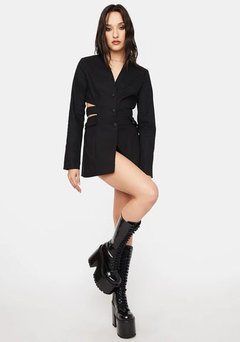 Feeling Expensive Cutout Blazer