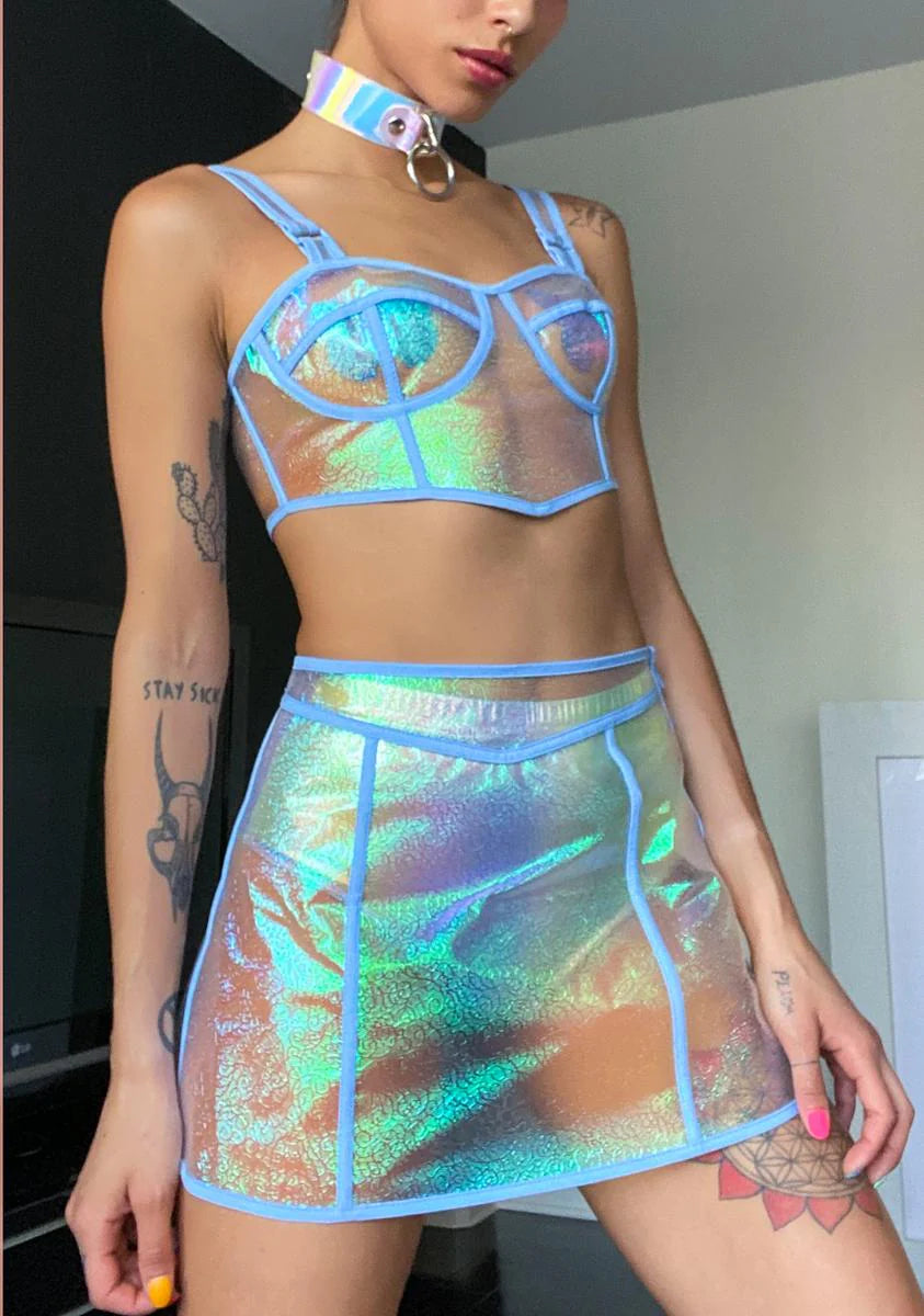 Mirror Mirror Iridescent Skirt