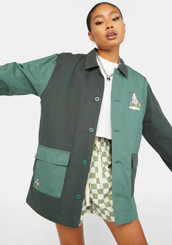 Sensai Color Block Military Jacket