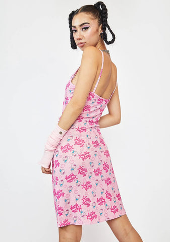 Hello Kitty Print Mini Dress