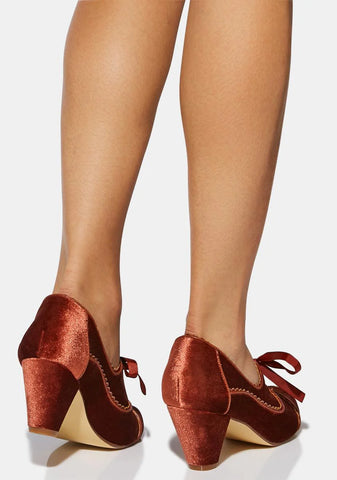 Madison Velvet Heels