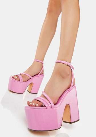 Pink Jicole Platform Heels