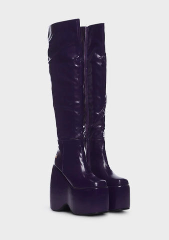 Plum Chemistry Crush Platform Boots