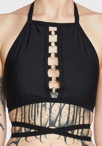 Halter Top With Rings