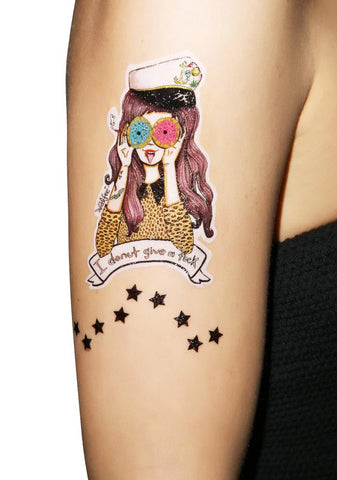 X Valfré Girls Temporary Tattoos