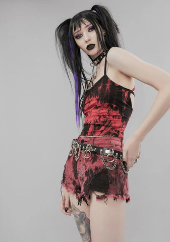 Demon Mark Tie Dye Shorts