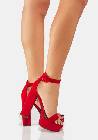 Cherry Feeling Electrified Block Heels