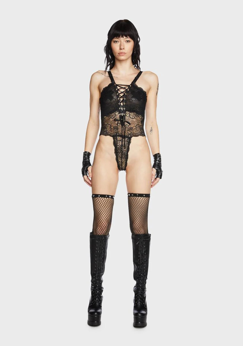 Two's A Charm Lace Teddy