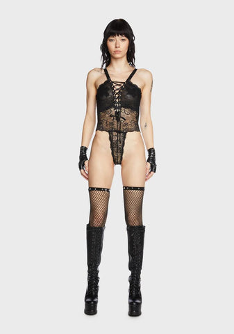 Two's A Charm Lace Teddy