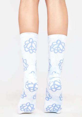 Peace & Petals Tie Dye Socks