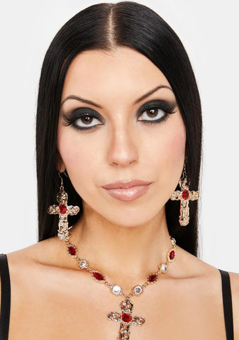 Heavenly Visions Cross Necklace