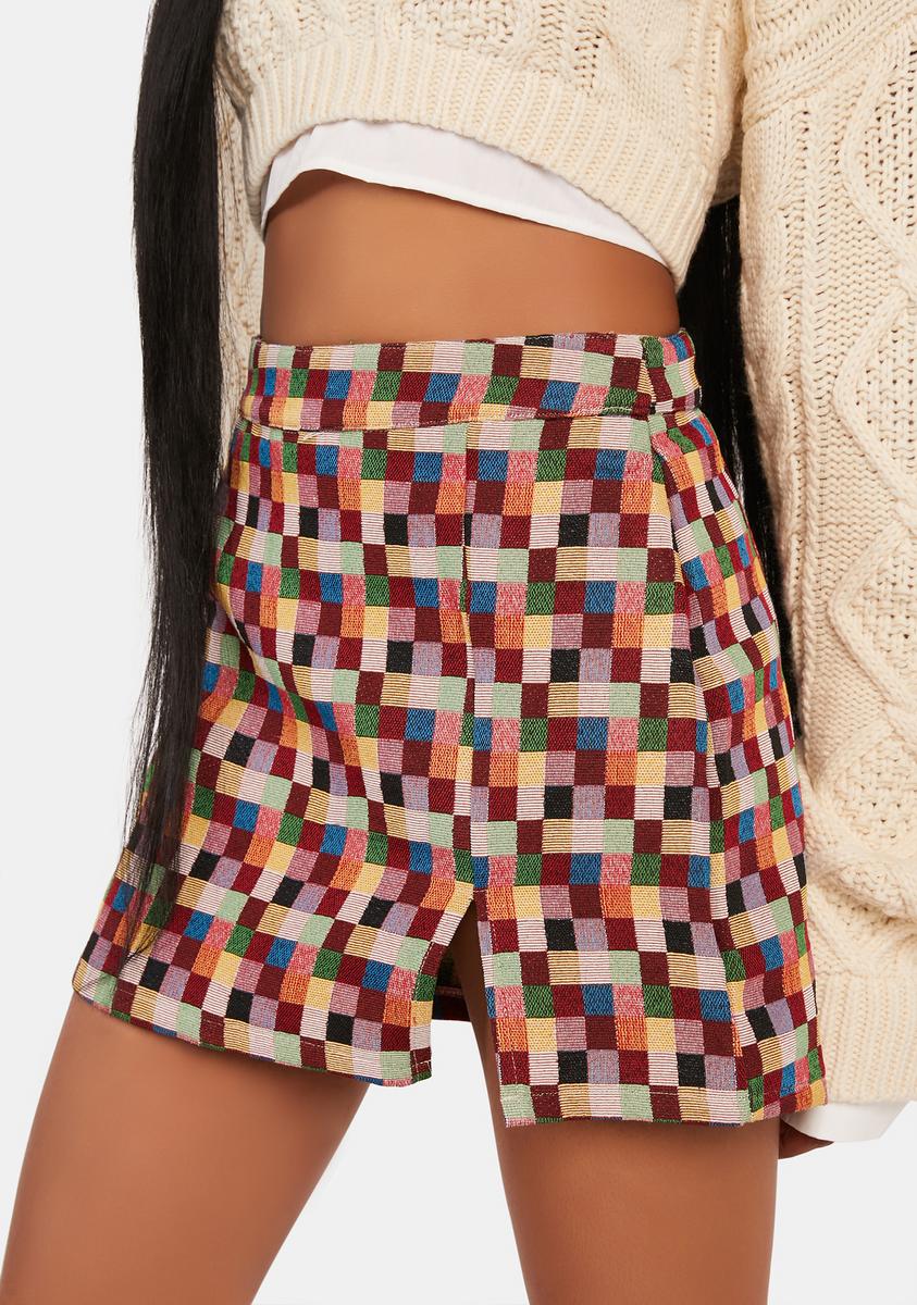 Too Smart For You Mini Skirt