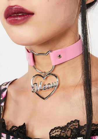 Cat Call Charm Choker