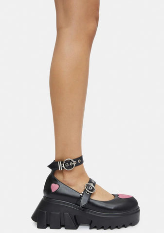 Stubborn Love Platform Mary Janes