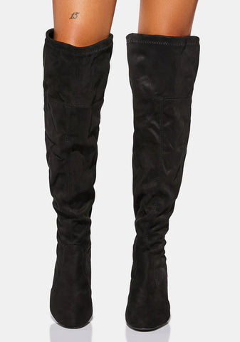 Wide Nighttime Strut Knee High Boots