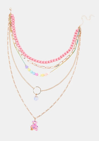 Chase The Craze Long Layered Necklace