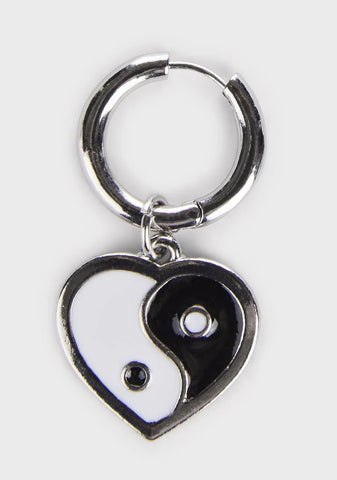 Heart Balance Drop Earrings