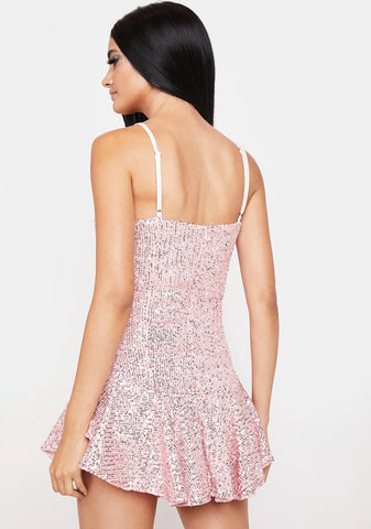 Candy Get Spacey Sparkly Mini Dress