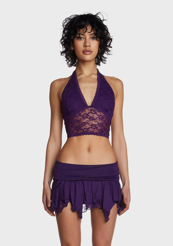 Tales Of Fantasy Halter Top - Purple
