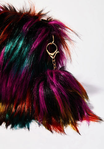 Arctic Jewel Pom Pom Purse