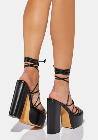 Thriving On Wrap Platform Heels
