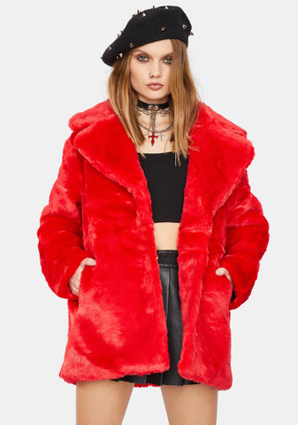 Racked Up Faux Fur Jacket