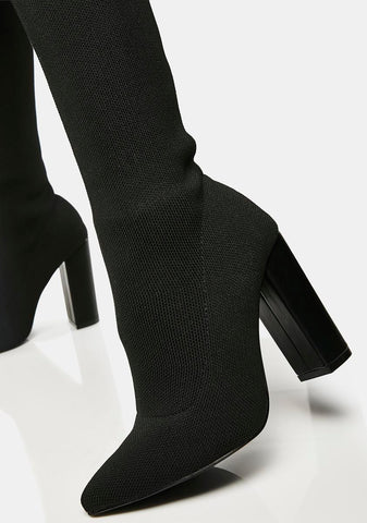 No Paparazzi Please Thigh-High Boots