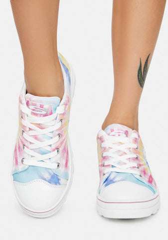 White Rainbow Berkeley Blocks Roadies Sneakers