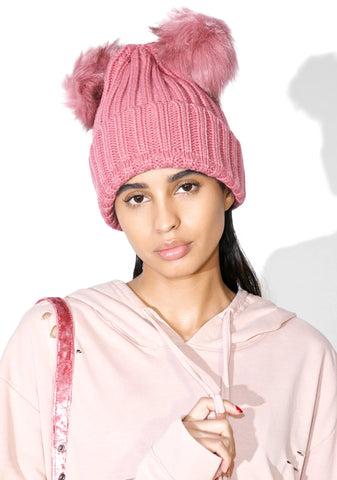 BB Kuma Pom-Pom Beanie