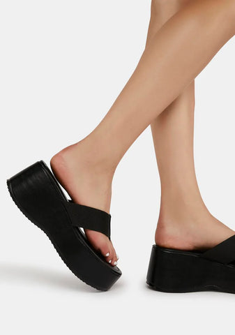 Black Luella Platform Sandals