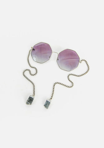 I Totally Paused Circle Sunglasses