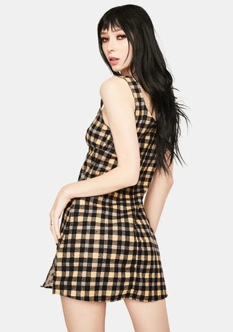 90s Grunge Mehra Mini Dress