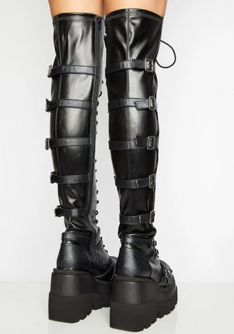 Shaker-350 Platform Over-The-Knee Boots