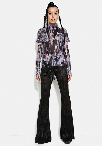 Millennium E-Worm High Neck Mesh Top