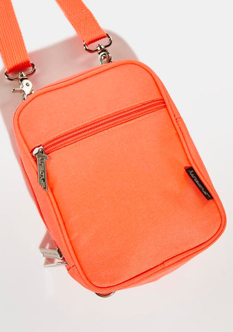 Orange Sidekick Crossbody Sling Bag