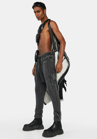 Compression Unisex Drop Crotch Joggers