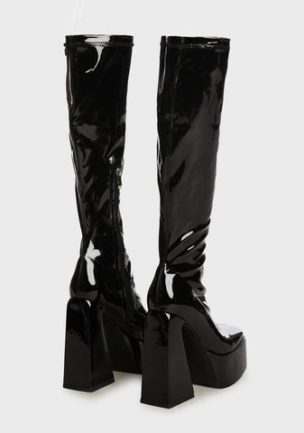 Wide Fit Amani Platform Boots