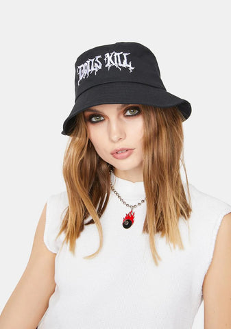 Embroidered Logo Bucket Hat