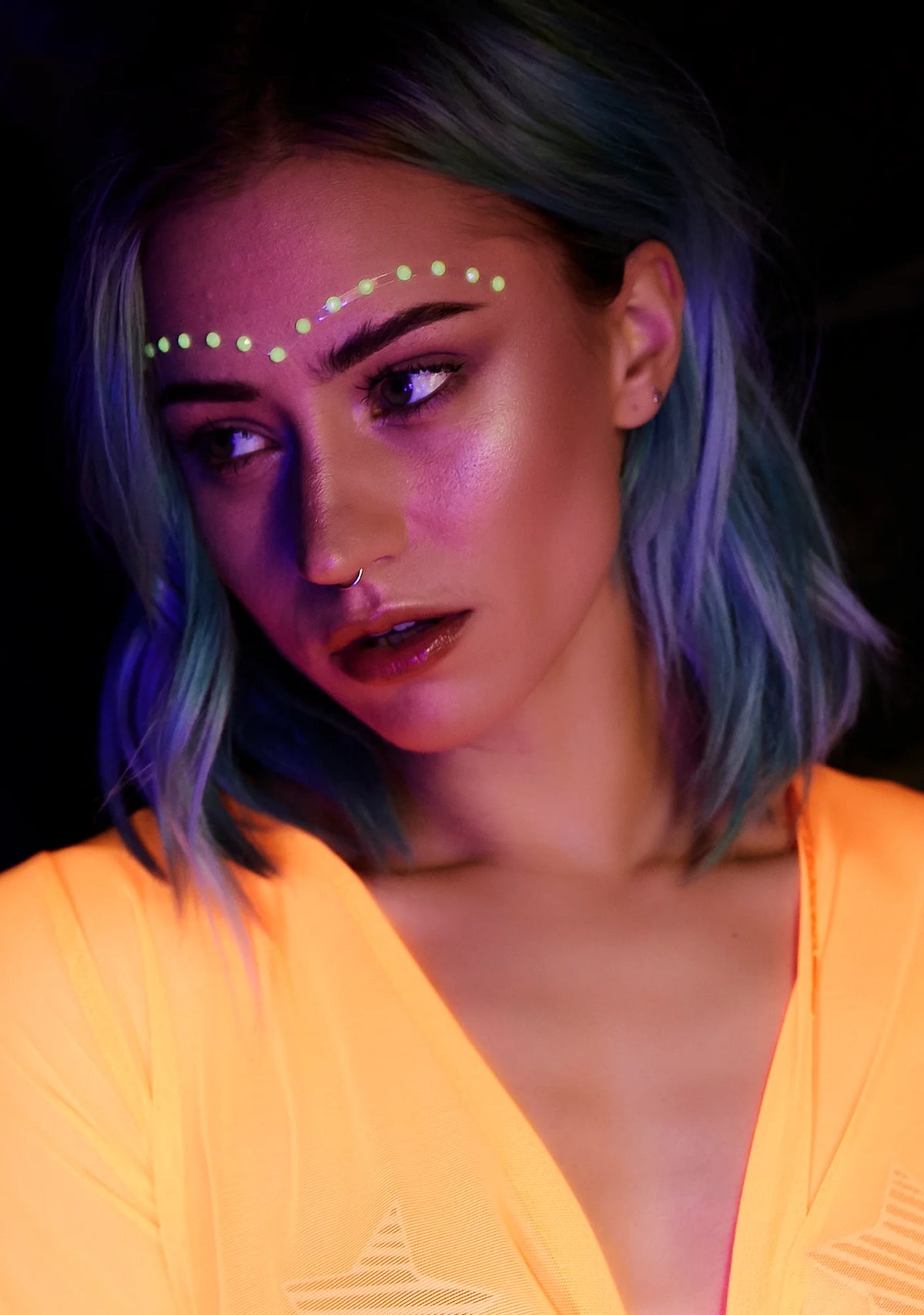 Kush Lit Gamma Glow In The Dark Face Gems