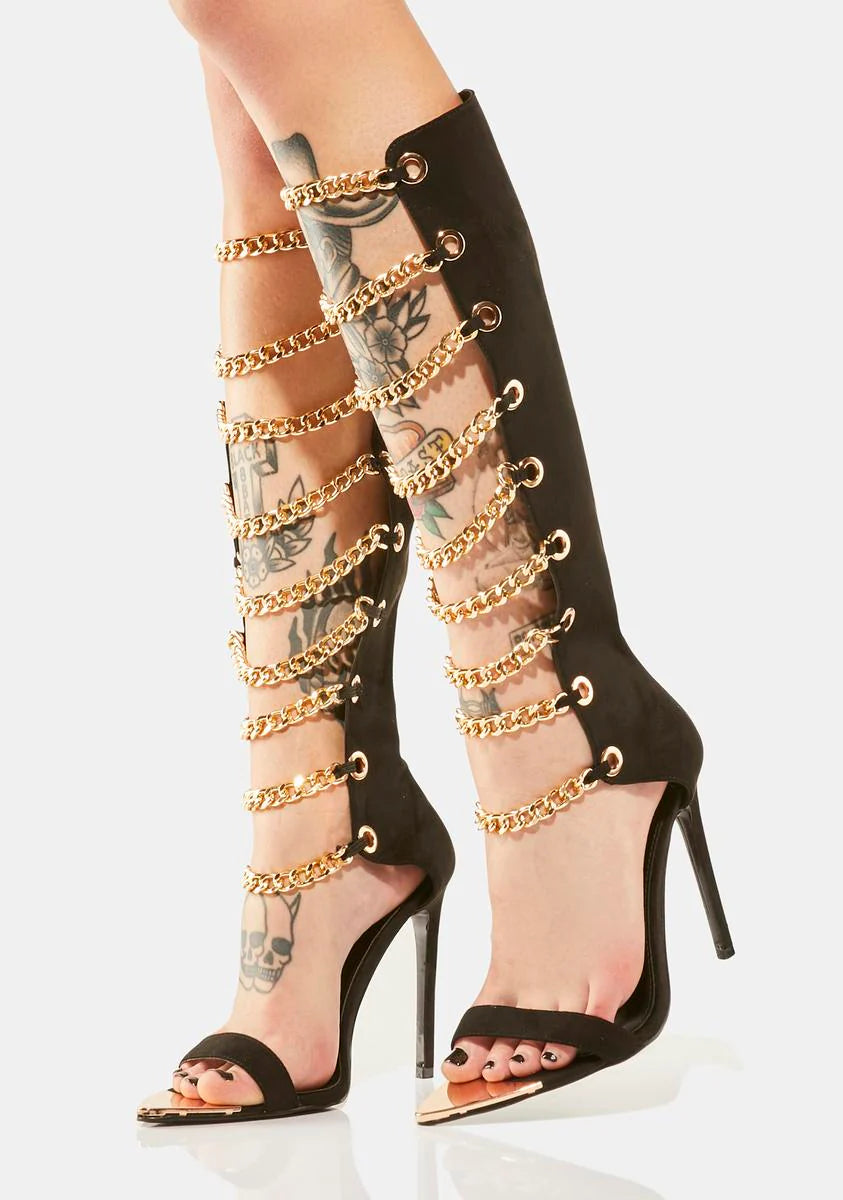 Aragon Knee High Stiletto Heels