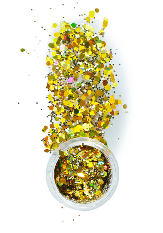 Chunky Gold Mix Face Glitter