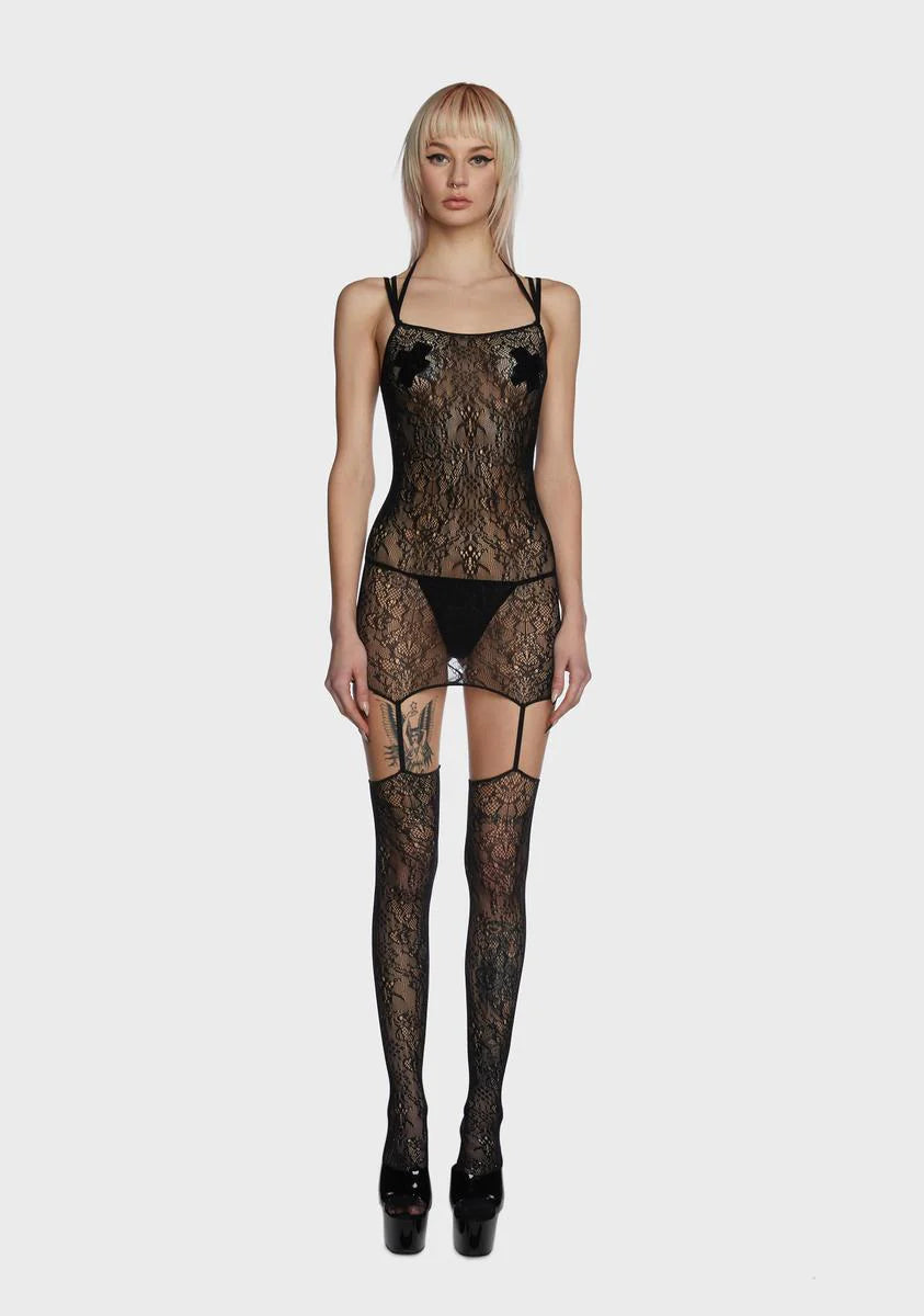 Not My Goodies Garter Dress