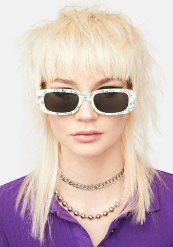 Rose Local Celeb Rectangle Glasses