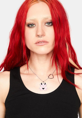 Earnestly Urs Bear Charm Necklace