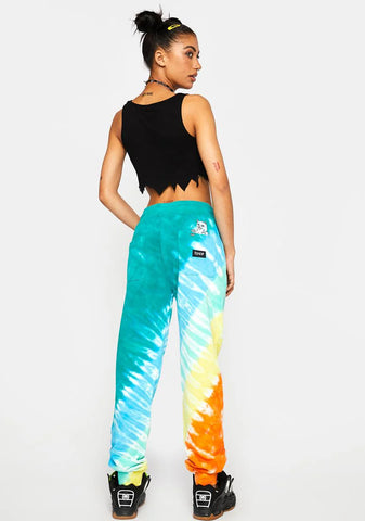 Teal Prisma Tie Dye Sweatpants