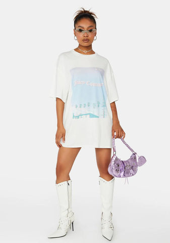 Palm Tree Oversized Tee