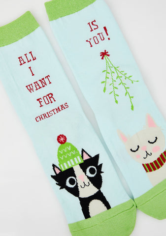 Under The Mistletoe Socks