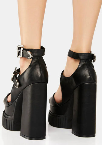 Solitude Creeper Platform Sandals