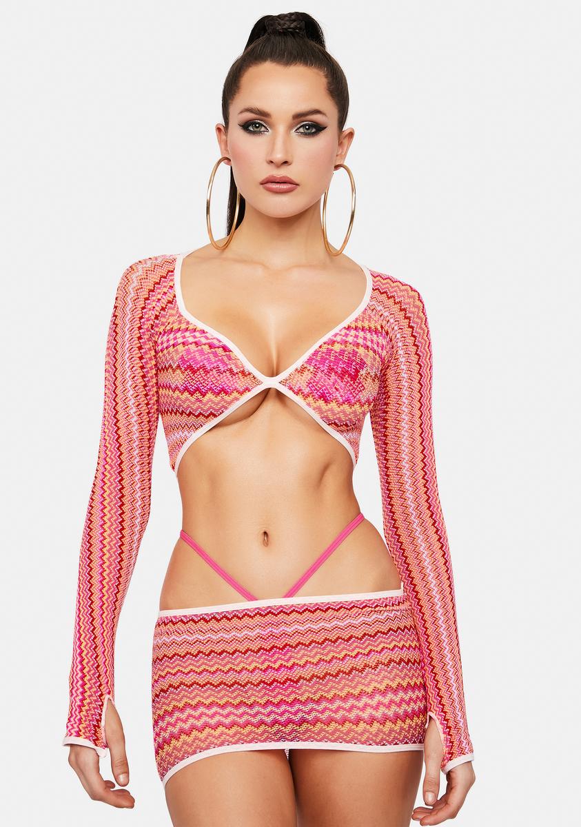 Candy Take You Higher Fishnet Set