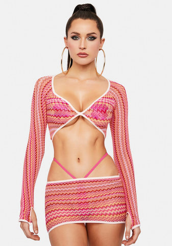 Candy Take You Higher Fishnet Set